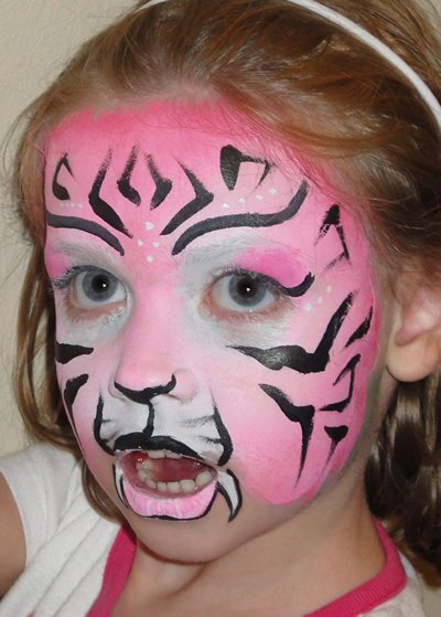 Mardi Gras Body Painting on Magic  Balloon Art   Face Body Painting   Cheek  Half   Full Face Art